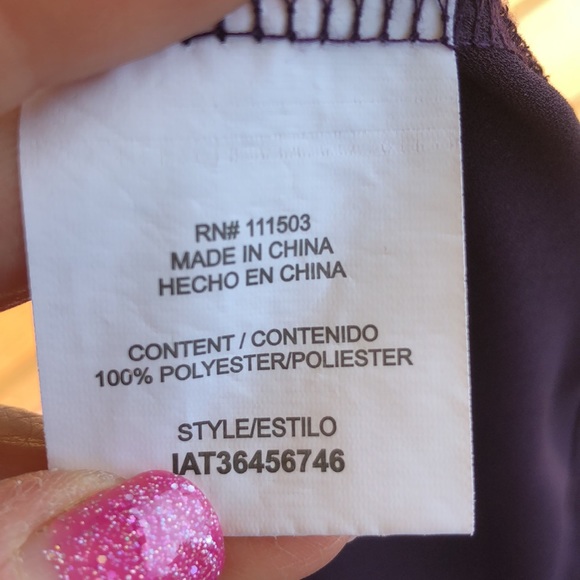 Egglplant Purple Dress Blouse-Medium - Picture 8 of 8